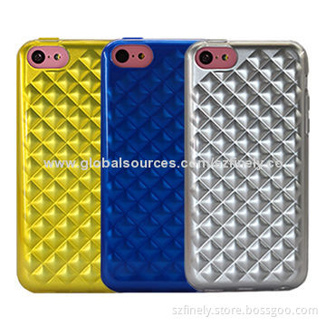 TPU Cases for iPhone 5C, 3D Effect, Simple and Multi-color